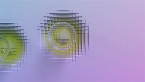 Glass Spheres Video stock 194627571