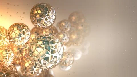 Glass spheres Illustrazione stock