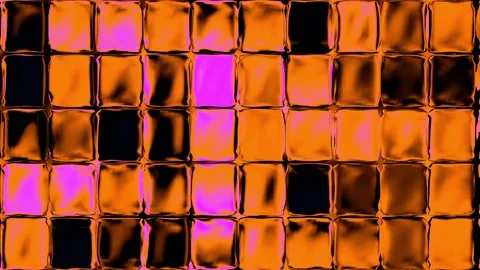 Glass square wall background orange and pink VJ seamless loop for party0001- Stock Footage 343549481
