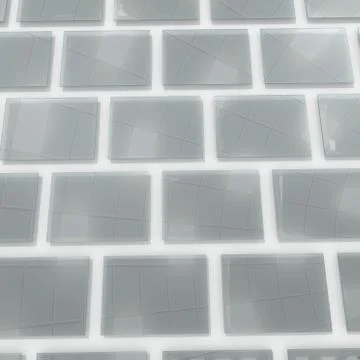 Glass squares on wall Illustrazione stock