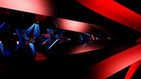 Glass stars array Video stock 98666595