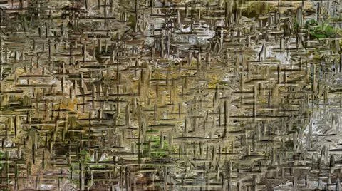 Glass surface with random horizontal and vertical lines and reflections Stock Photos