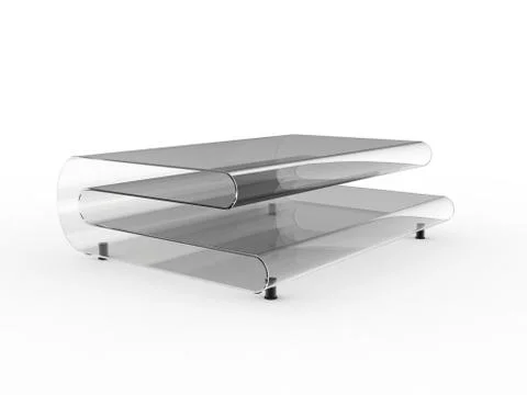 Glass Table Angle Stock Illustration