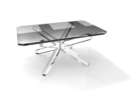 Glass table Illustrazione stock