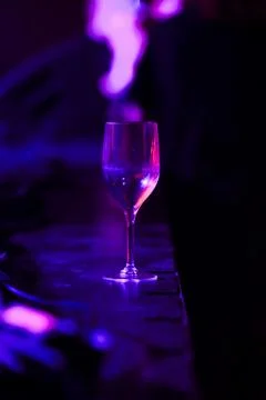 Glass on a table Stock Photos