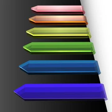 Glass Tags Stock Illustration