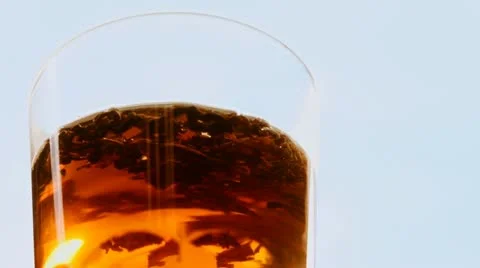 Glass of Tea Video stock 11343746