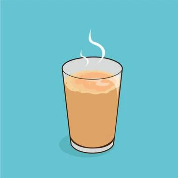 A glass of tea Stock Illustration