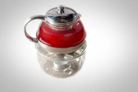 Glass teapot Stock Photos