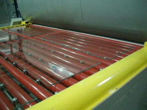 Glass tempering Stock Footage 1084147