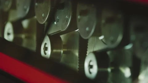 Glass tempering machine Stock Footage 232942876