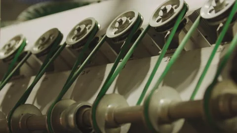 Glass tempering machine Stock Footage 232943085