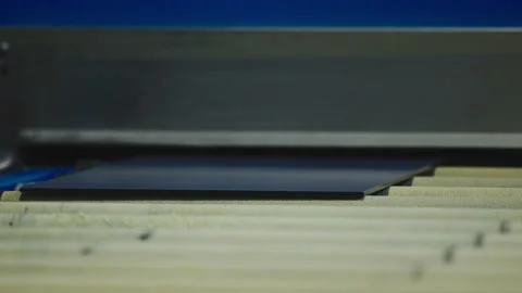 Glass tempering process Stock Footage 232943150