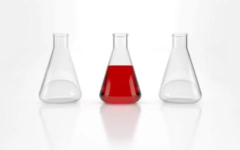 Glass test tubes 库存插图