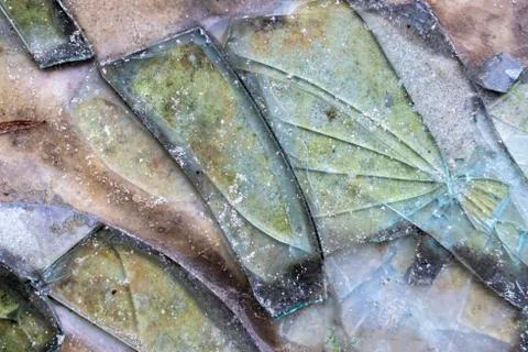 Glass texture. Stock Photos