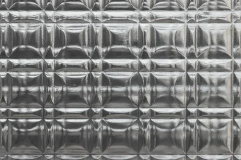 Glass texture square pattern as a background. Abstract gray corrugated backdr Stock-Fotos