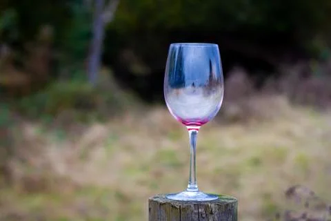 Glass totally empty Stock Photos