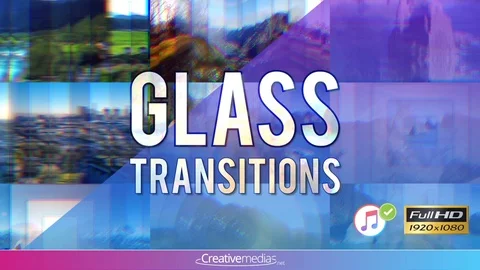 Glass Transitions – After Effects Template Stock After Effects