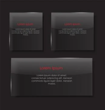 Glass Transparency Frame Vector Illustration Stock Illustration