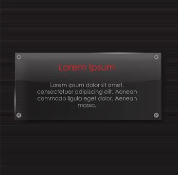 Glass Transparency Frame Vector Illustration Stock Illustration