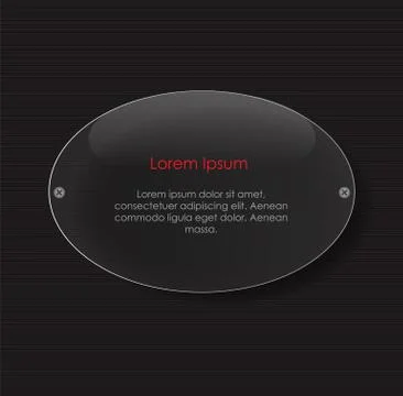 Glass Transparency Frame Vector Illustration Stock Illustration