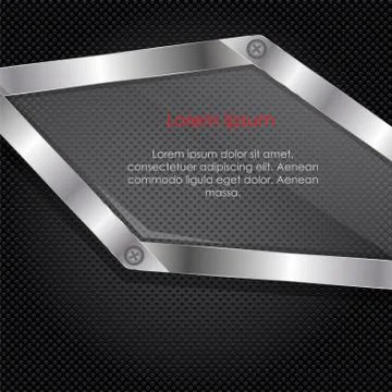 Glass Transparency Frame Vector Illustration Stock Illustration