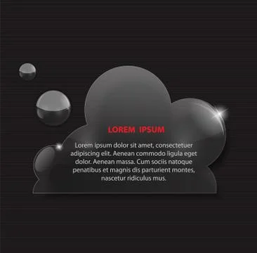 Glass Transparency Frame Vector Illustration Stock Illustration