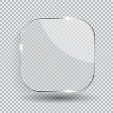 Glass Transparency Frame Vector Illustration Stock Illustration
