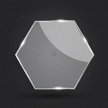 Glass Transparency Frame Vector Illustration Illustrazione stock