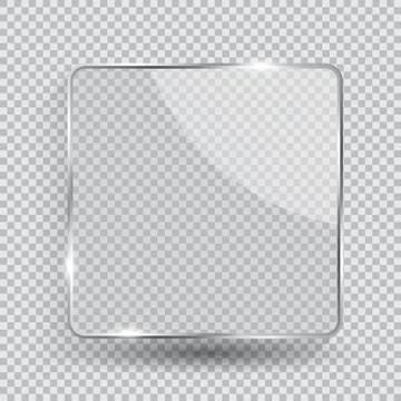 Glass Transparency Frame Vector Illustration Stock Illustration