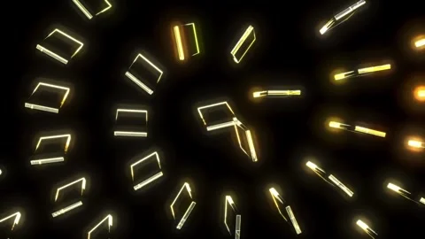 Glass transparent rectangle on black bg rotate endless Stock Footage 306569103