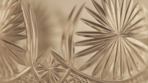 Glass transparent rotating background close-up 動画素材 144452870