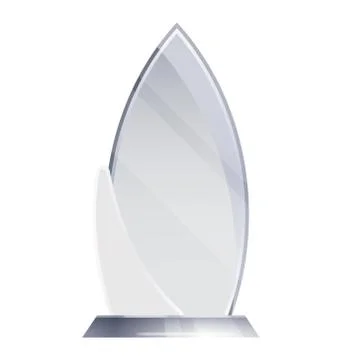 Glass Transparent Trophy Stock Illustration