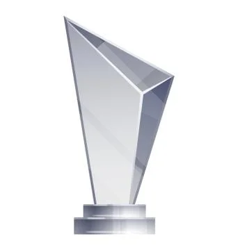 Glass Transparent Trophy Stock Illustration