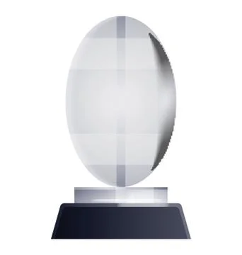 Glass Transparent Trophy Stock Illustration