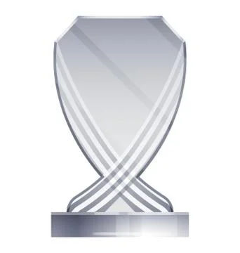 Glass Transparent Trophy Stock Illustration