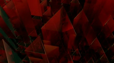 Glass triagonal tube Stock Footage 46738273