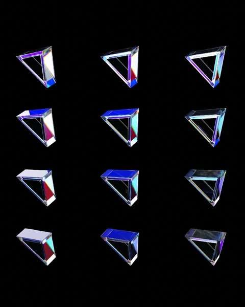 Glass triangles pattern Stock Footage 276259612