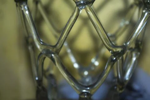 Glass vase background texture Stock Photos