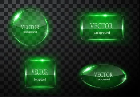 Glass vector button plane. Easy editable background 스톡 일러스트