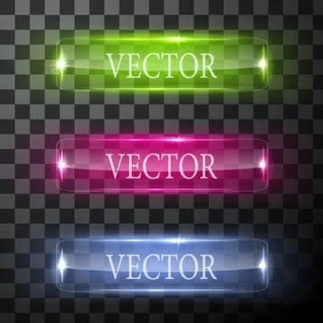Glass vector button plane. Easy editable background イラスト素材
