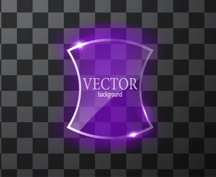 Glass vector button plane. Easy editable background Stockillustratie