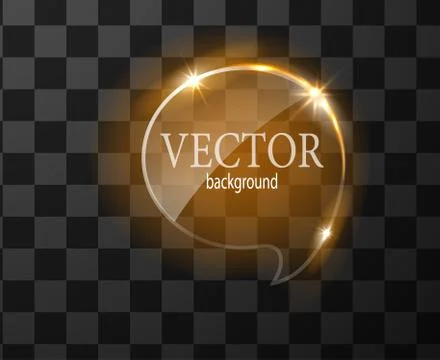 Glass vector button plane. Easy editable background Illustrazione stock