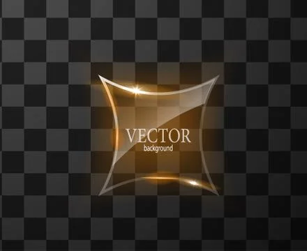 Glass vector button plane. Easy editable background 스톡 일러스트