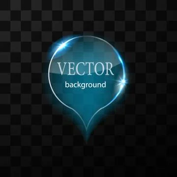Glass vector button plane. Easy editable background 스톡 일러스트