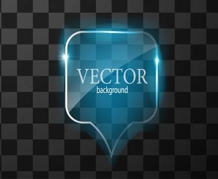 Glass vector button plane. Easy editable background 스톡 일러스트