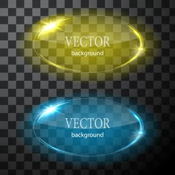 Glass vector circle plane. Easy editable background Stock Illustration