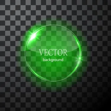 Glass vector circle plane. Easy editable background Stock Illustration