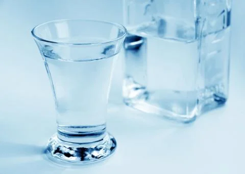 Glass of vodka Stock Photos