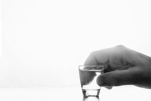 Glass With Vodka Stock Photos